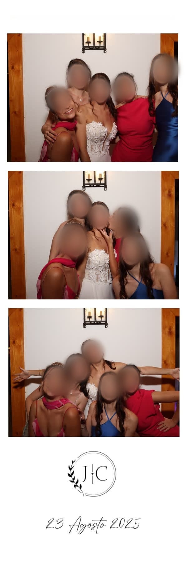 Tira impressa pela Madeirinha num casamento.